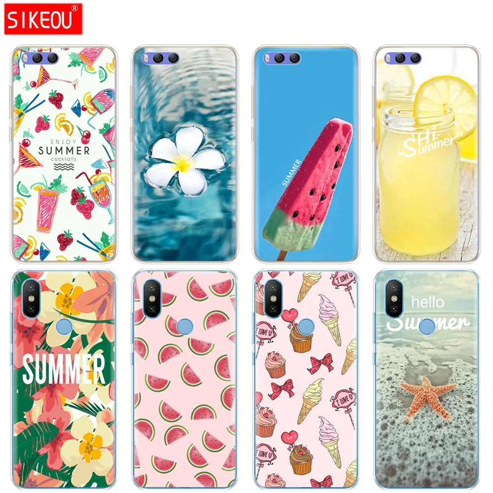 Silicone Cover Case For Xiaomi Mi A1 A2 5 5S 5X 6 Mi5 MI6 NOTE 3 MAX Mix 2 2S Summer Series Sea Watermelon Ice Cream
Silicone Cover Case For Xiaomi Mi A1 A2 5 5S 5X 6 Mi5 MI6 NOTE 3 MAX Mix 2 2S Summer Series Sea Watermelon Ice Cream