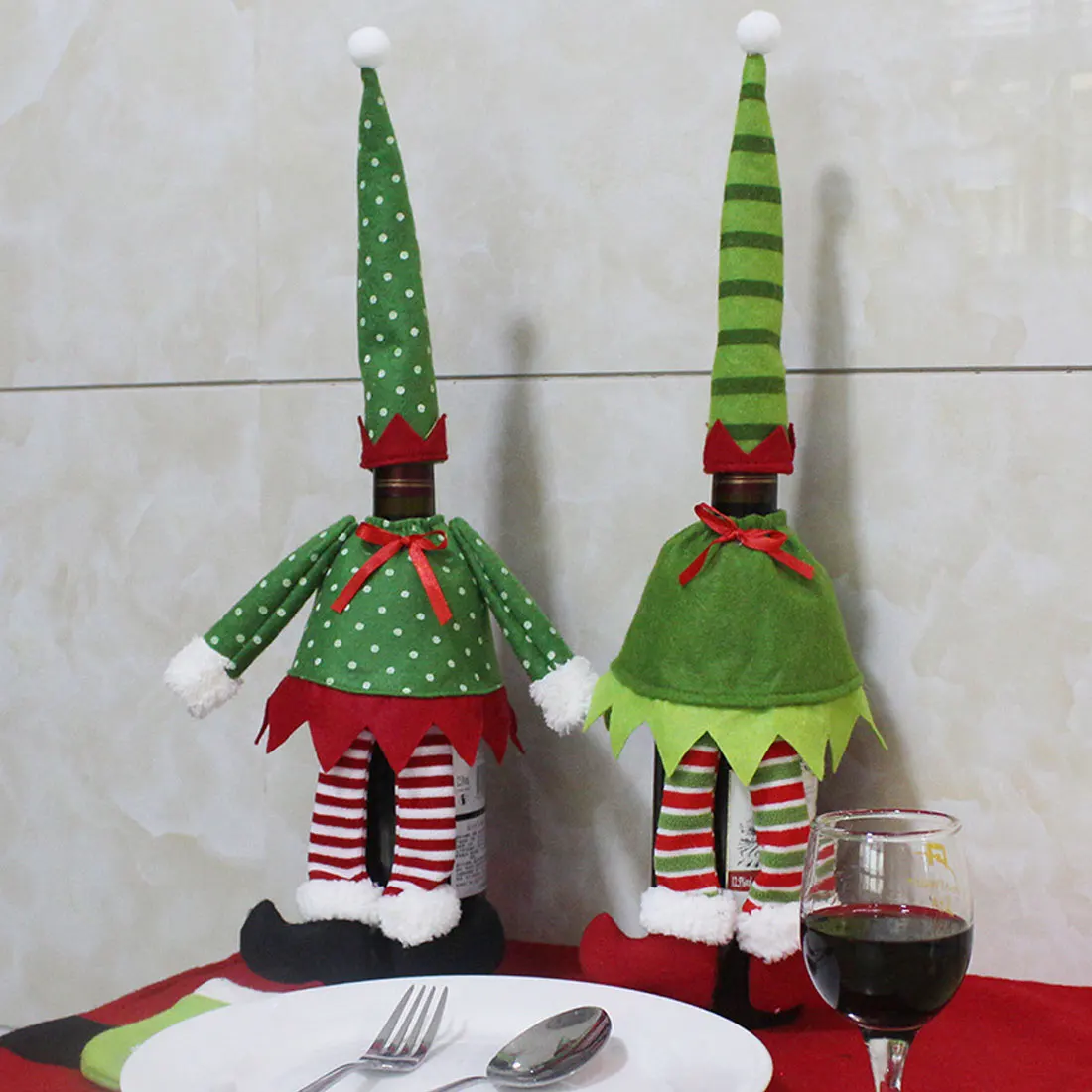 Cute Polka Dot Wine Bottle Cover Bags Banquet Christmas Dinner Party Xmas Plush Cute Table Decor For Christmas Decoration
Cute Polka Dot Wine Bottle Cover Bags Banquet Christmas Dinner Party Xmas Plush Cute Table Decor For Christmas Decoration