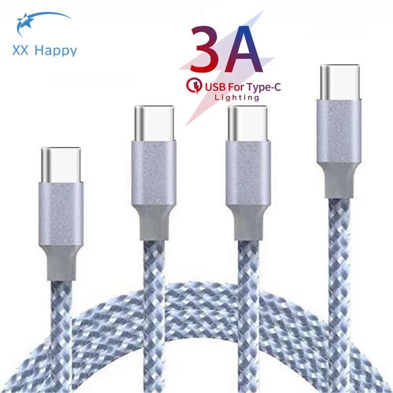 XX Happy 1/2/3 Meter Usb Type C Fast Charging Cable For Samsung A8s S10 For Huawei Nova
XX Happy 1/2/3 Meter Usb Type C Fast Charging Cable For Samsung A8s S10 For Huawei Nova