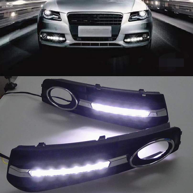 2 pcs car-styling For Audi A4 A4L B8 2009-2012 LED DRL Daytime driving Running Lights Daylight Fog Lamp cover hole free shipping
2 pcs car-styling For Audi A4 A4L B8 2009-2012 LED DRL Daytime driving Running Lights Daylight Fog Lamp cover hole free shipping