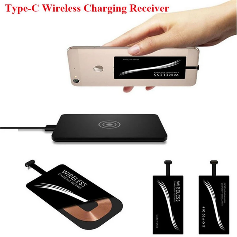 Type C USB 3.1 Qi Wireless Charger Power Charging Receiver For Huawei P9/P9 Plus LG G5/G6 Xiaomi 4C 4S 5 HTC 10 Cell Phone