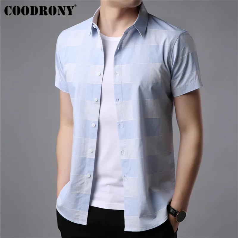 COODRONY 2019 Spring Summer Business Casual Shirts Streetwear Fashion Plaid Short Sleeve Shirt Men Brand Camisa Masculina S96039
COODRONY 2019 Spring Summer Business Casual Shirts Streetwear Fashion Plaid Short Sleeve Shirt Men Brand Camisa Masculina S96039