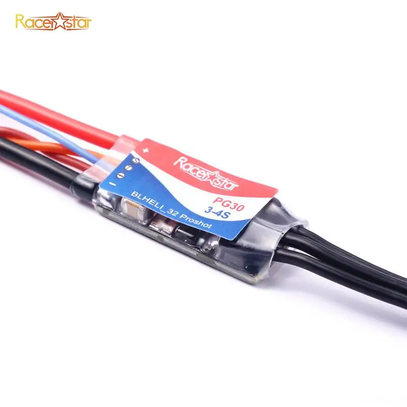 Racerstar PG30 BLHeli_32 30A 3-4S Proshot Ready Telemetry Brushless ESC for RC FPV Racing Drone
Racerstar PG30 BLHeli_32 30A 3-4S Proshot Ready Telemetry Brushless ESC for RC FPV Racing Drone