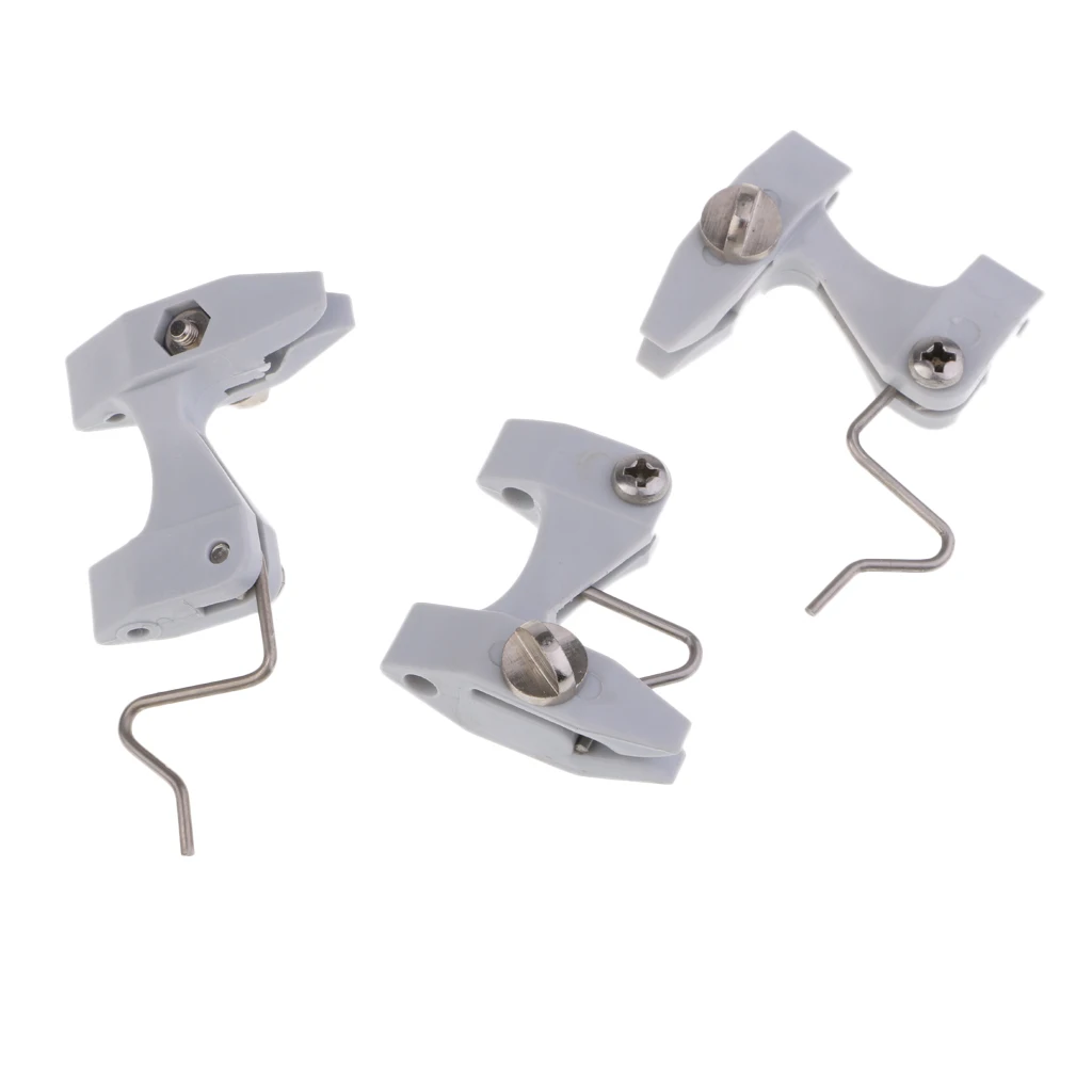 3pcs 3.7x3.5cm Metal Clip Line Release Downrigger Outrigger Release Clips Kite Power Grip