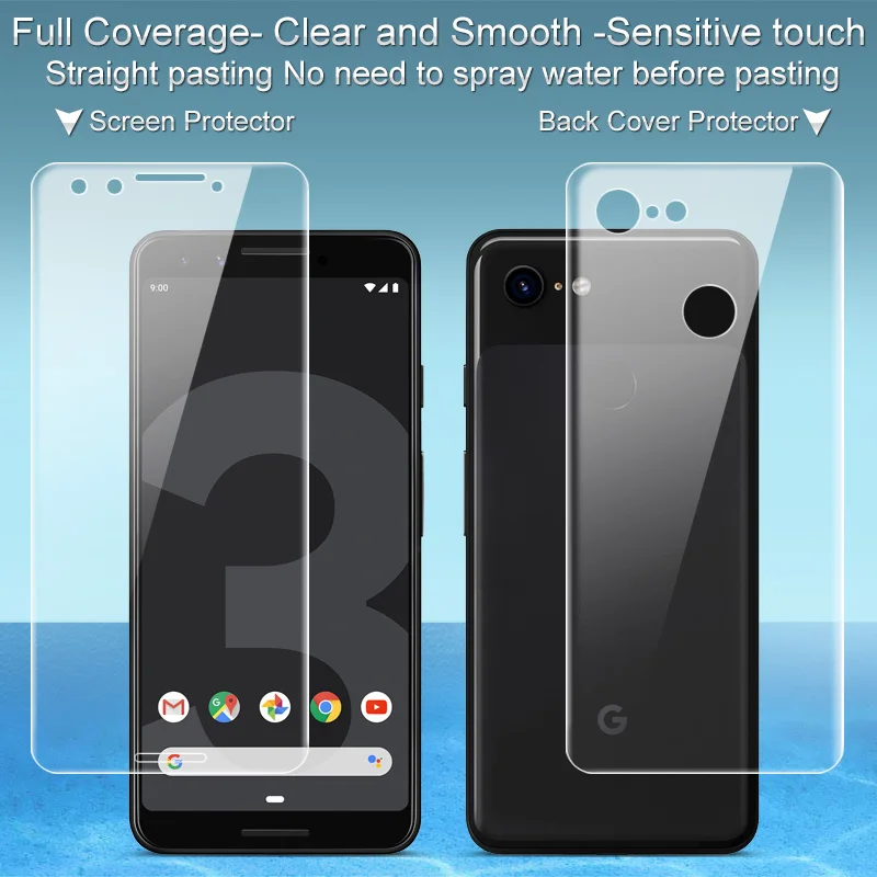 For Google Pixel3 3XL Hydrogel III Screen Protector 2PCS IMAK Full Coverage Front Back Hydrogel Screen Protector For Pixel 3xl
For Google Pixel3 3XL Hydrogel III Screen Protector 2PCS IMAK Full Coverage Front Back Hydrogel Screen Protector For Pixel 3xl