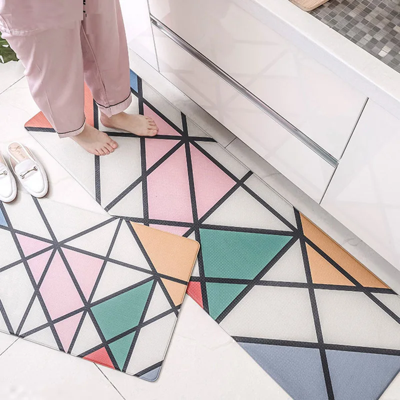 PVC Leather Rubber Kitchen Rug Mat Anti-Fatigue Foam Durable Bedroom Carpet Geometric Elements Waterproof and Oil Proof Area Rug
PVC Leather Rubber Kitchen Rug Mat Anti-Fatigue Foam Durable Bedroom Carpet Geometric Elements Waterproof and Oil Proof Area Rug