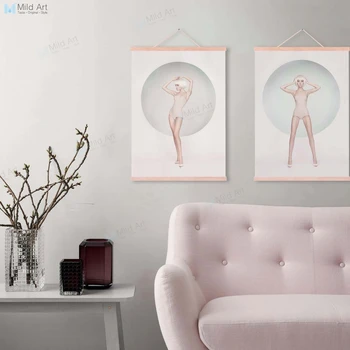 Scandinavian Minimalist White Sexy Woman Wooden Framed Hanger Poster Nordic Girls Room Bar Decor Scroll Wall Art Canvas Painting
Scandinavian Minimalist White Sexy Woman Wooden Framed Hanger Poster Nordic Girls Room Bar Decor Scroll Wall Art Canvas Painting