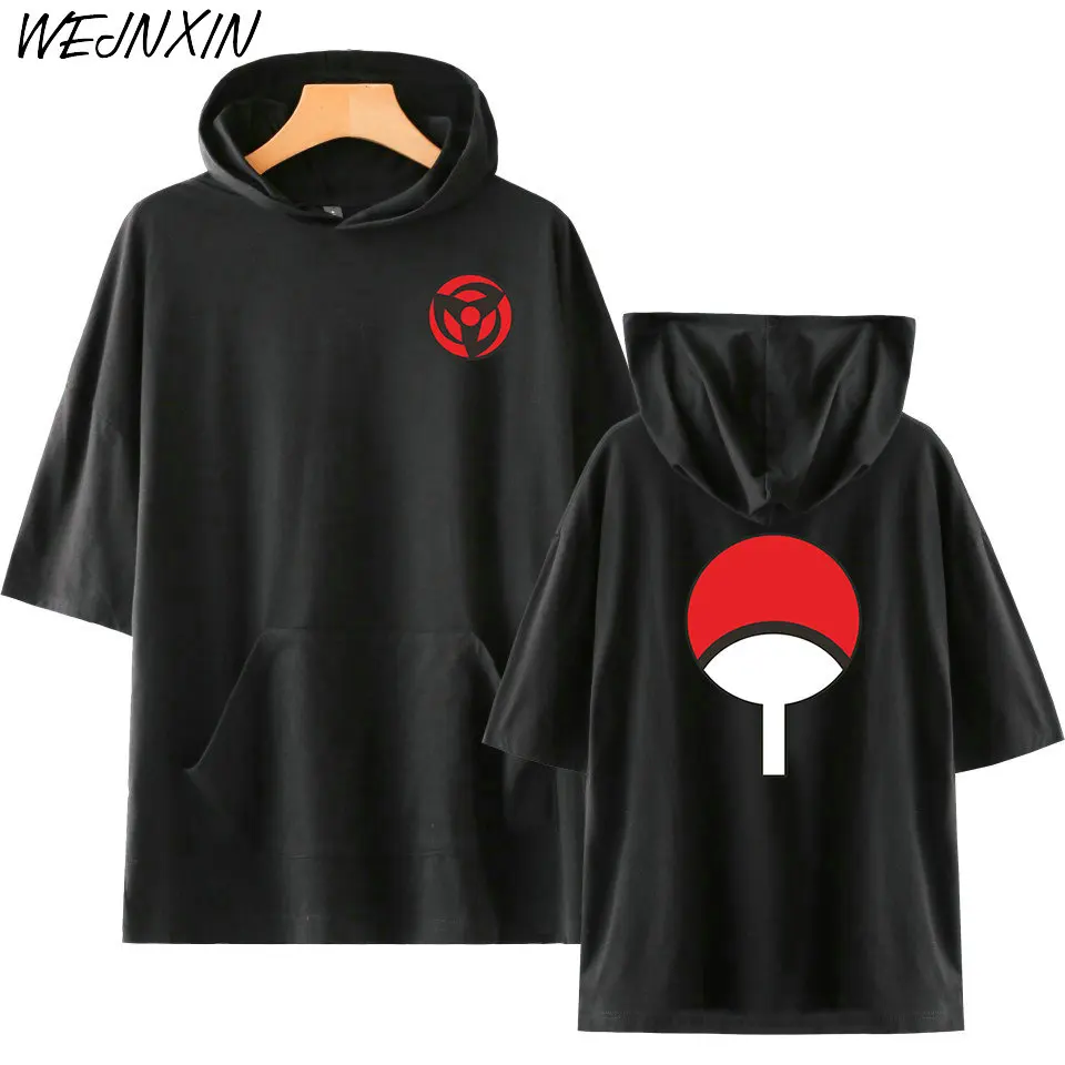 New Sale Summer Fashion Anime Tees Naruto Uchiha Sasuke Family Badge Printing Hooded T Shirt High Quality Short Sleeve Tshirt
New Sale Summer Fashion Anime Tees Naruto Uchiha Sasuke Family Badge Printing Hooded T Shirt High Quality Short Sleeve Tshirt