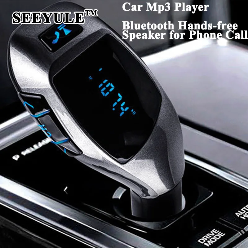1pc SEEYULE Car FM Transmitter Modulator Car Mp3 Player Wireless Bluetooth Hands-free Phone Calls Music Audio with USB Charger
1pc SEEYULE Car FM Transmitter Modulator Car Mp3 Player Wireless Bluetooth Hands-free Phone Calls Music Audio with USB Charger