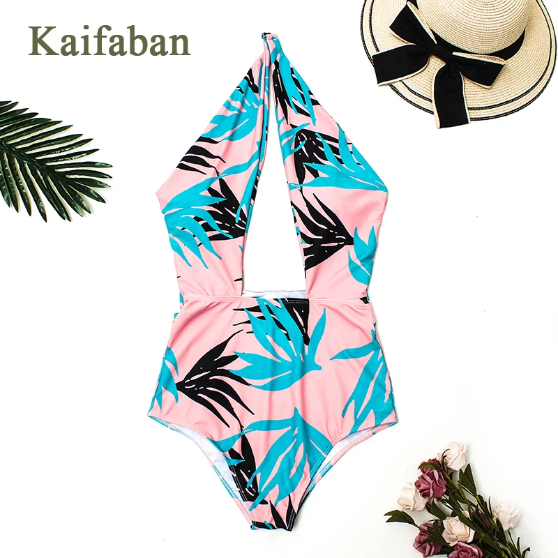 Women One Piece Bikini Monokini Cut Out Sexy Halter Tropical Plants Print Swimsuit Swimwear Strap Plavky Tankini Biquini Maillot
Women One Piece Bikini Monokini Cut Out Sexy Halter Tropical Plants Print Swimsuit Swimwear Strap Plavky Tankini Biquini Maillot