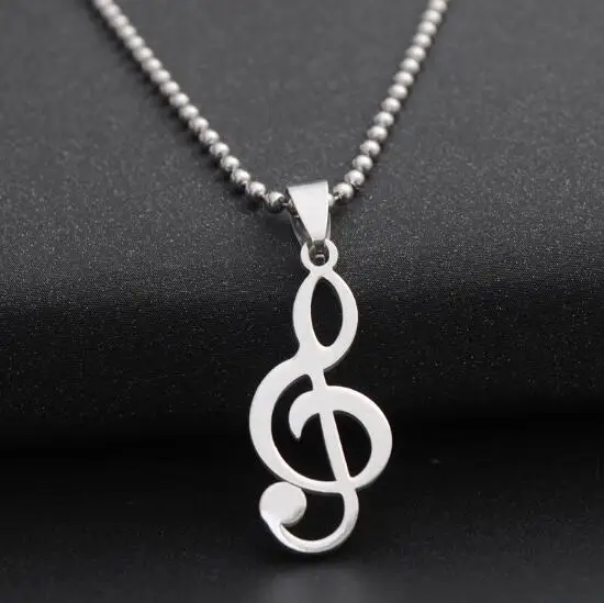 Cool Stainless Steel Musical Note Pendant Necklace Hip Hop Jewelry Mucic Signal Long Sweater Necklace for women men nice gifts
Cool Stainless Steel Musical Note Pendant Necklace Hip Hop Jewelry Mucic Signal Long Sweater Necklace for women men nice gifts