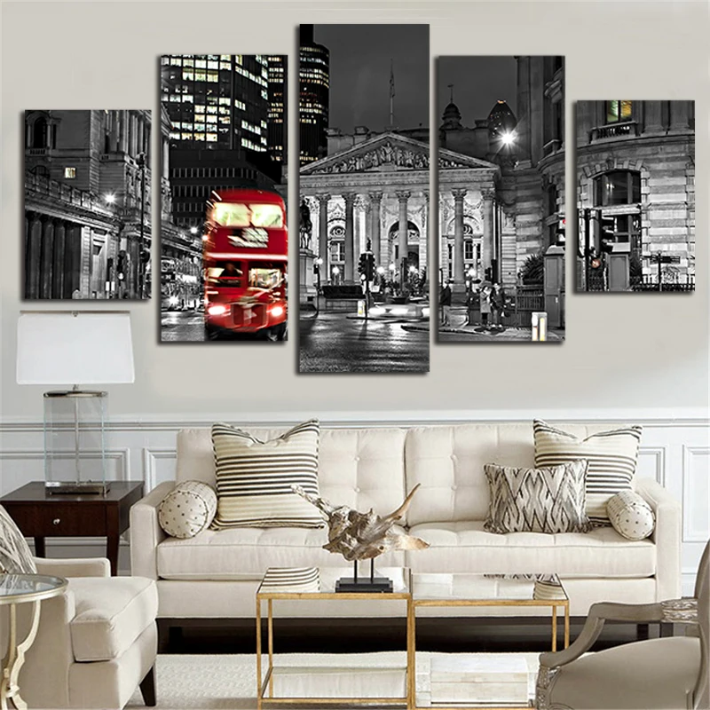 bus and night view Canvas Paintings 5 Pieces Canvas Art 5 Panel Wall Decor Living Room Modern Picture Cuadros Decoracion
bus and night view Canvas Paintings 5 Pieces Canvas Art 5 Panel Wall Decor Living Room Modern Picture Cuadros Decoracion