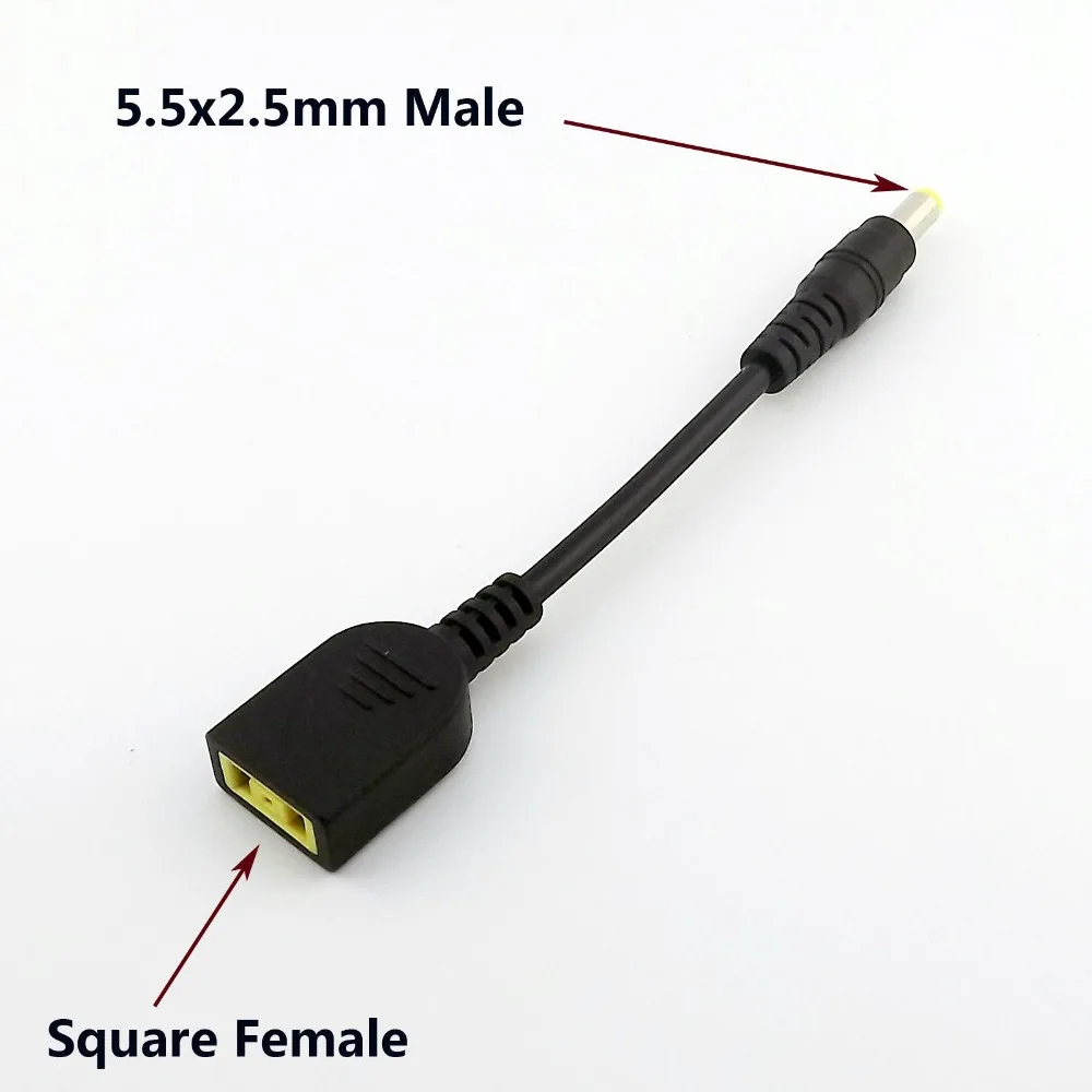 1x For Lenovo ThinkPad X1 DC Power 5.5mm x 2.5mm Male to Square Female Charger Converter Adapter Cable 15cm
1x For Lenovo ThinkPad X1 DC Power 5.5mm x 2.5mm Male to Square Female Charger Converter Adapter Cable 15cm