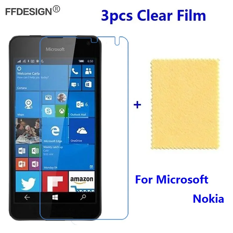 Прозрачная защитная пленка для ЖК экрана Microsoft Lumia 650 550 535 435 640 XL 3 шт.|Защитные