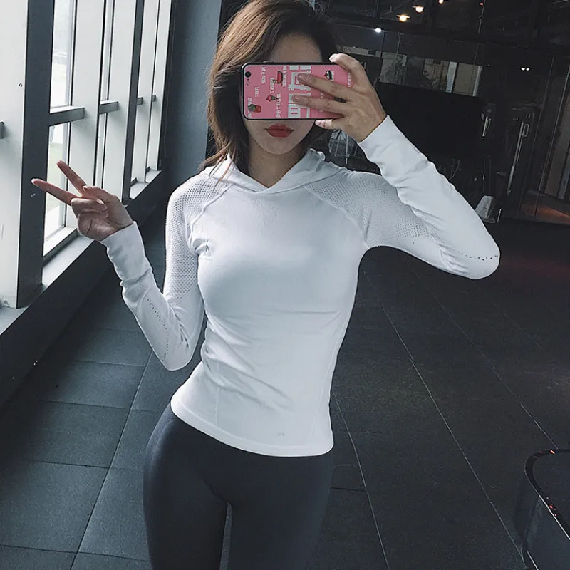 Mermaid Curve 2019 New Reflective Printing Women Yoga Shirts Long Sleeve Hoodie Breathable Hollow Out Gym Slim Fitness Clothing
Mermaid Curve 2019 New Reflective Printing Women Yoga Shirts Long Sleeve Hoodie Breathable Hollow Out Gym Slim Fitness Clothing
