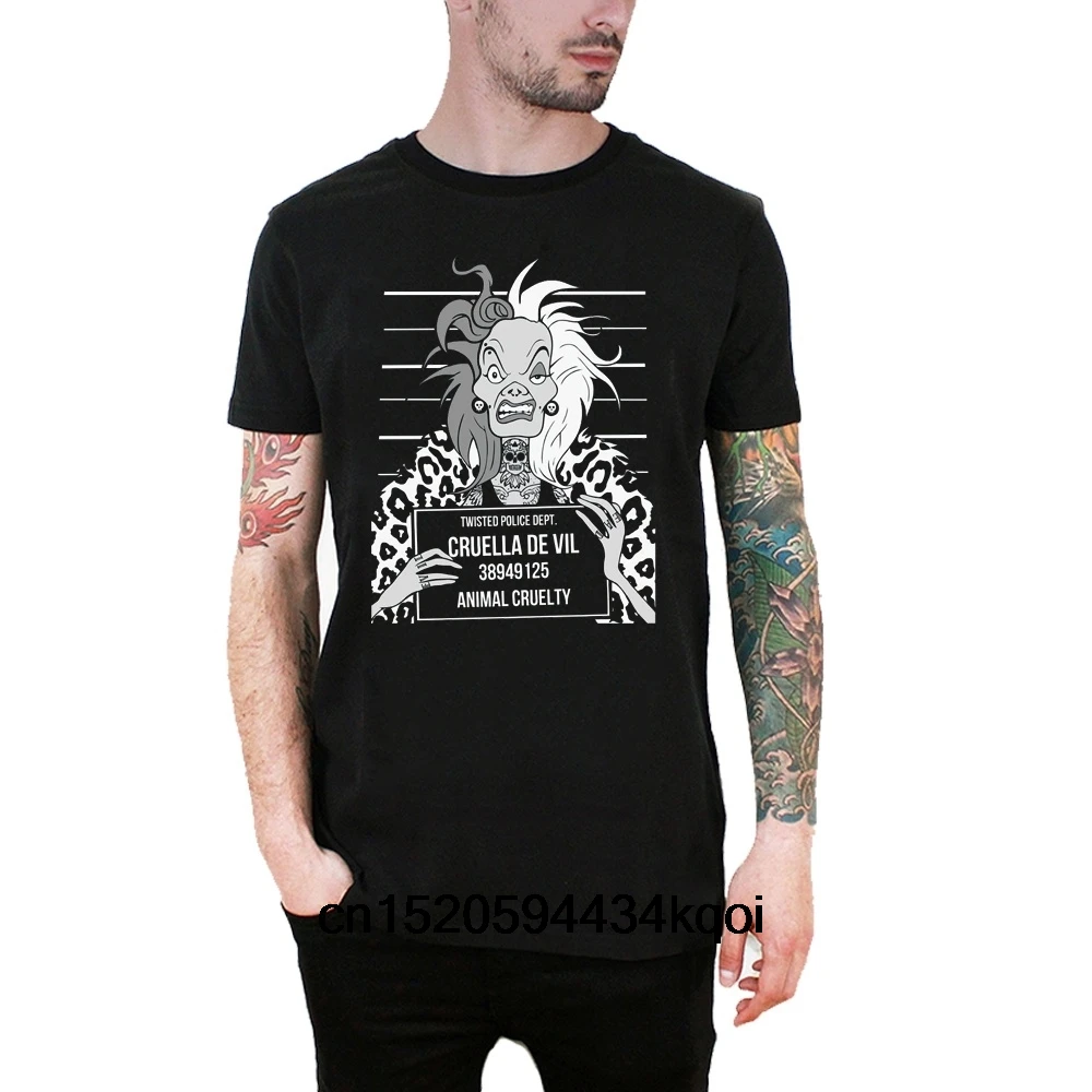 Cruella Mugshot T-shirt Printing Men's Fashion T Shirt Cotton Short Sleeved Summer Style T-shirt Tops
Cruella Mugshot T-shirt Printing Men's Fashion T Shirt Cotton Short Sleeved Summer Style T-shirt Tops