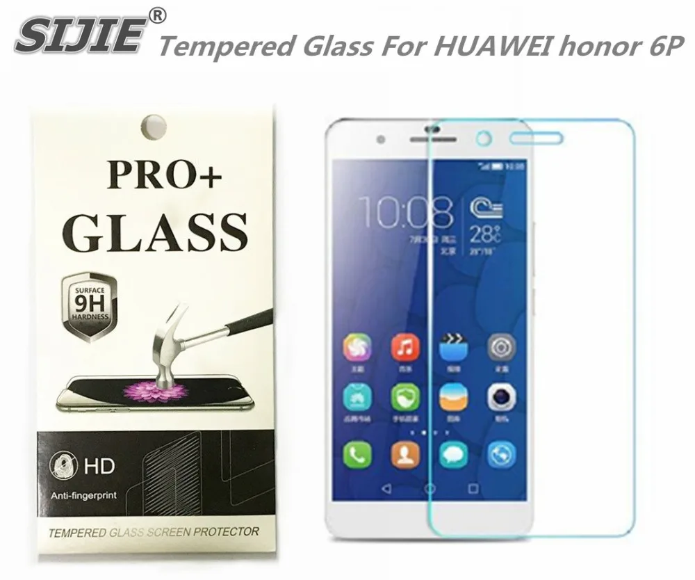 SIJIE Tempered Glass For HUAWEI honor 6P 2.26mm Screen Protector front stronger 9H hardness thin discount with Retail Package
SIJIE Tempered Glass For HUAWEI honor 6P 2.26mm Screen Protector front stronger 9H hardness thin discount with Retail Package