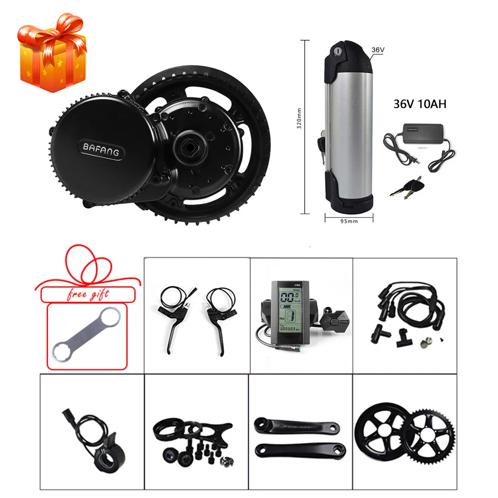 Electric Bicycle Whole DIY Conversion Kits 36V 250W Bafang Mid Motor With 10 Ah Kettle Lithium Battery 8FUN BBS01B Motor Kits
Electric Bicycle Whole DIY Conversion Kits 36V 250W Bafang Mid Motor With 10 Ah Kettle Lithium Battery 8FUN BBS01B Motor Kits