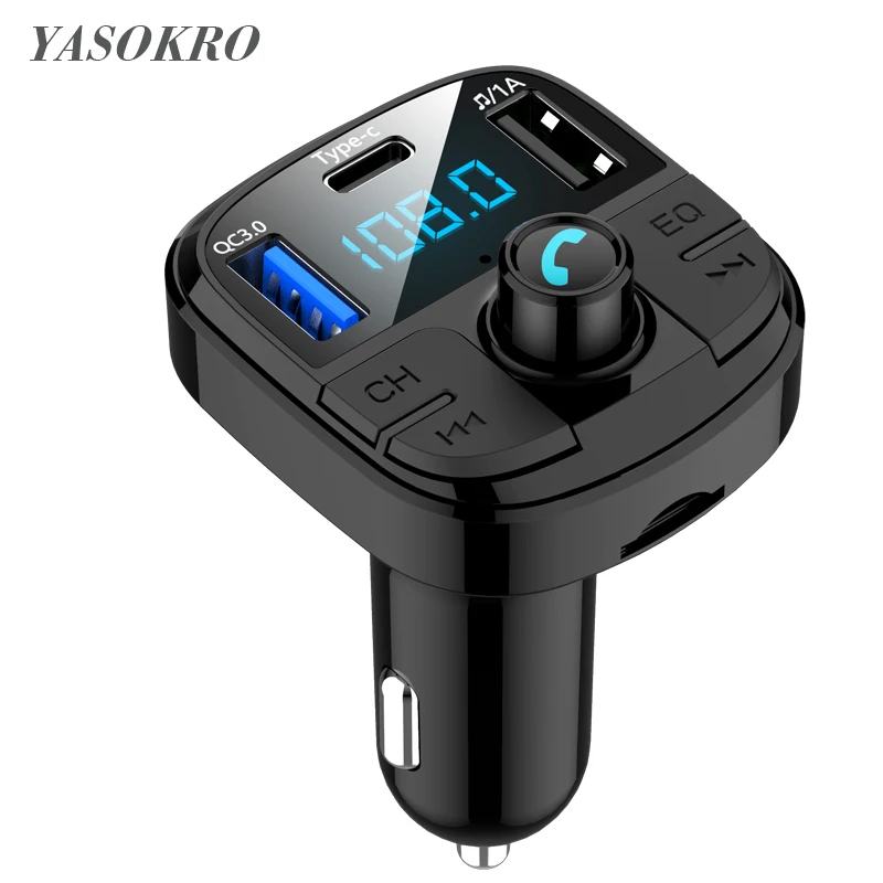 Car Fm Transmitter Bluetooth Wireless Audio Car Kit Bluetooth Handsfree and Dual USB Car Charger Support TF Card & U Disk
Car Fm Transmitter Bluetooth Wireless Audio Car Kit Bluetooth Handsfree and Dual USB Car Charger Support TF Card & U Disk