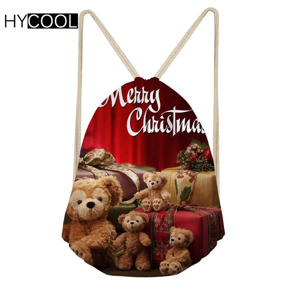 HYCOOL Sports Gym Bags For Kids Christmas Gift Children Outdoor Training Breathable Drawstring Sack Girls Swim Cycling | Спорт и