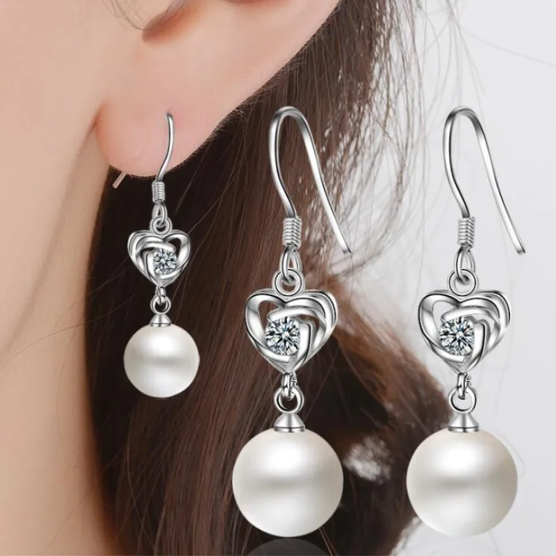 New Arrival High-quality Beautiful Silver Jewelry Temperament Crystal Pearl Natural Round Hypoallergenic Dangle Earrings SE280
New Arrival High-quality Beautiful Silver Jewelry Temperament Crystal Pearl Natural Round Hypoallergenic Dangle Earrings SE280