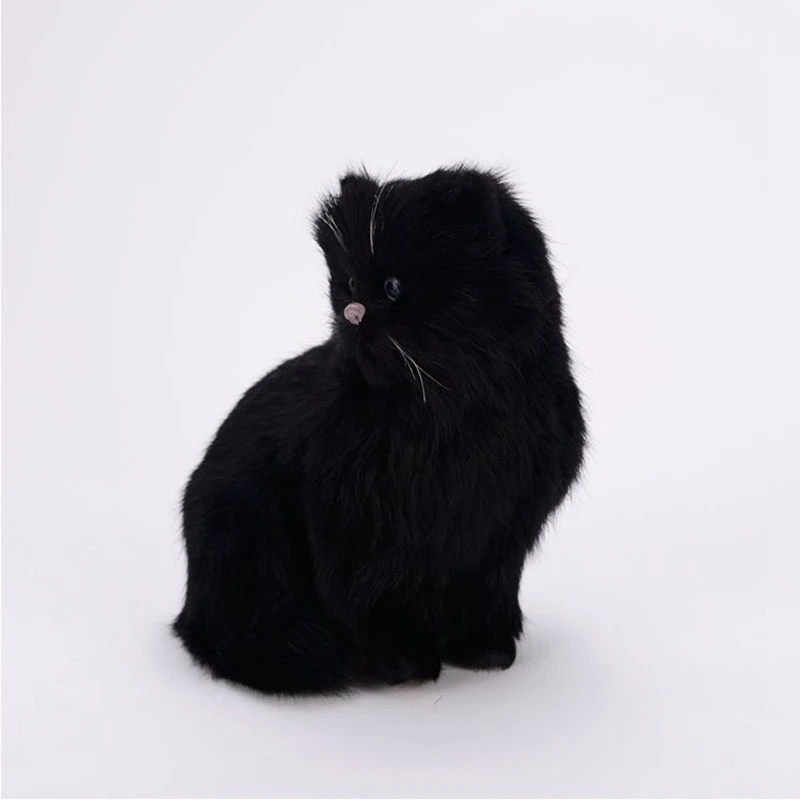 simulation cat mini persian cat model plush toys home accessories deco for children girlfriends birthday gifts 16x12x18cm DY80045 (1)_1