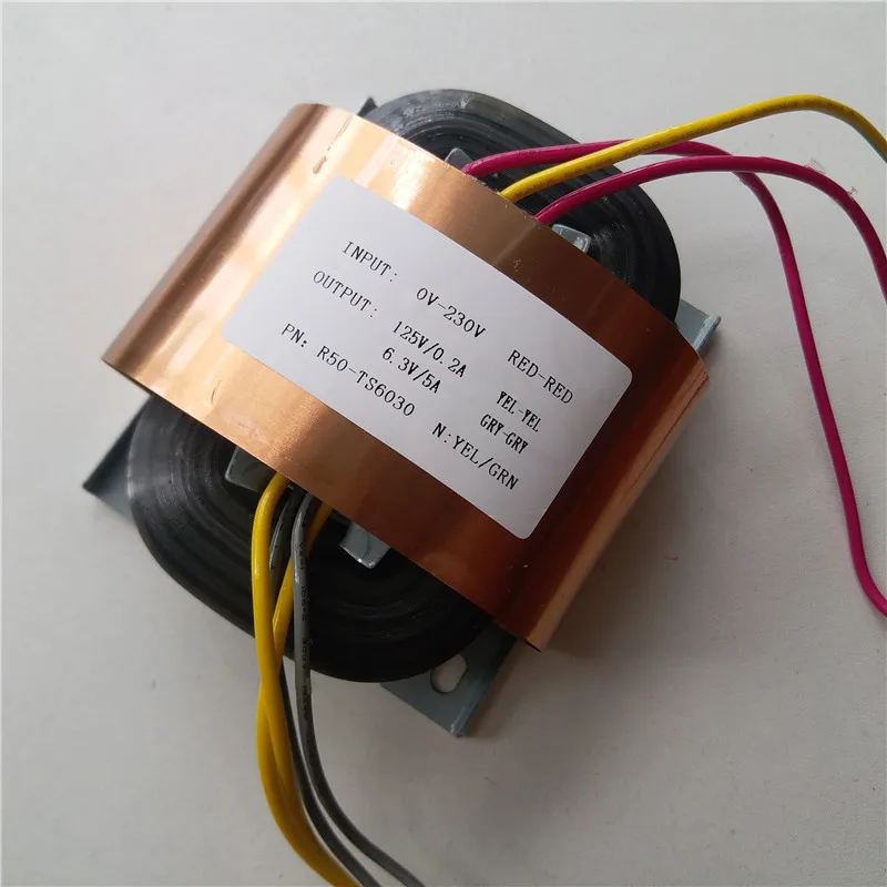 125V 0.2A 6.3V 5A R Core Transformer 56VA R50 custom transformer 230V with copper shield Pre-decoder Power amplifier
125V 0.2A 6.3V 5A R Core Transformer 56VA R50 custom transformer 230V with copper shield Pre-decoder Power amplifier
