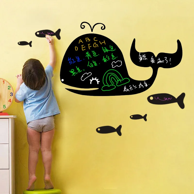 Creative green removable wall stickers nursery children's room backdrop stickers affixed blackboard whale
Creative green removable wall stickers nursery children's room backdrop stickers affixed blackboard whale