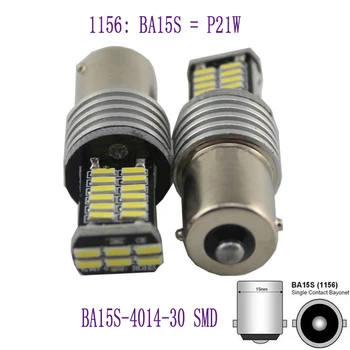 1Pcs Auto LED 1156 BA15S BAW15S 4014 30 SMD White/Red 12V P21W PR21W Car light Brake/Turn/Tail signal lamp bulb.
1Pcs Auto LED 1156 BA15S BAW15S 4014 30 SMD White/Red 12V P21W PR21W Car light Brake/Turn/Tail signal lamp bulb.