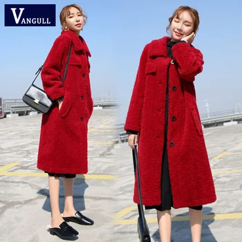 Vangull 2019 Winter Casual Women Fashion Warm Jacket Lamb Wool Coat Plus Velvet Thick Faux Long Fur Jackets Coats Red Outwear
Vangull 2019 Winter Casual Women Fashion Warm Jacket Lamb Wool Coat Plus Velvet Thick Faux Long Fur Jackets Coats Red Outwear