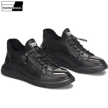 2019 Fashion Metal Toe Hot Sale Brand Genuine Leather Cow Mens Lace Up Male Casual Shoes Breathable Zipper Low Top Concise Style 
2019 Fashion Metal Toe Hot Sale Brand Genuine Leather Cow Mens Lace Up Male Casual Shoes Breathable Zipper Low Top Concise Style