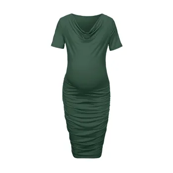 Women Maternity Pregnant Short Dress Wraped Ruched Solid Cowl Neck Short Sleeve Pregnancy Dress Summer 2019 Maternity Gown
Women Maternity Pregnant Short Dress Wraped Ruched Solid Cowl Neck Short Sleeve Pregnancy Dress Summer 2019 Maternity Gown