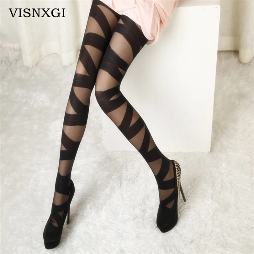 VISNXGI 1 PCS Women Sexy Pantyhose Autumn Winter Nylon Ripped Cut-out Bandage Thin Tights Elastic Slim Seamless Pantyhose Black
VISNXGI 1 PCS Women Sexy Pantyhose Autumn Winter Nylon Ripped Cut-out Bandage Thin Tights Elastic Slim Seamless Pantyhose Black