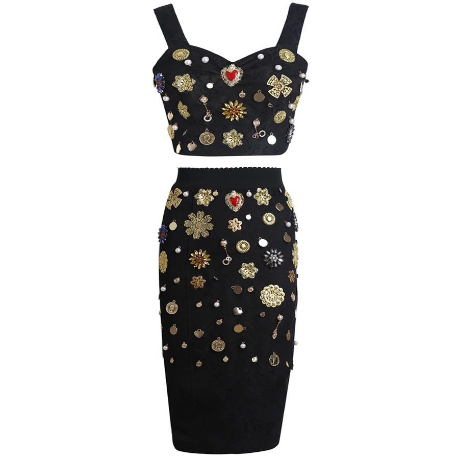 Red RoosaRosee Designer Women Sexy Spaghetti Strap Manual Sequins Diamonds Vintage Vest + Buttocks Hip Skirt Two Piece Suit Sets
Red RoosaRosee Designer Women Sexy Spaghetti Strap Manual Sequins Diamonds Vintage Vest + Buttocks Hip Skirt Two Piece Suit Sets