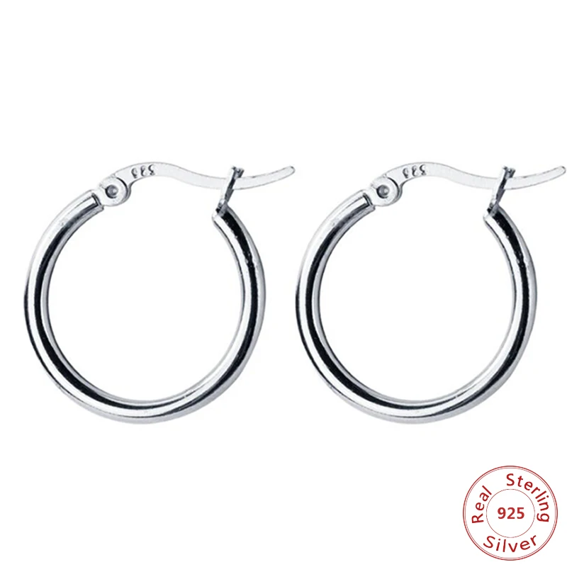 Trendy 925 Sterling Silver Thick Round Creole Hoop Earrings Classic Piercing Women Jewelry Casual Sporty Bijoux Wholesale
Trendy 925 Sterling Silver Thick Round Creole Hoop Earrings Classic Piercing Women Jewelry Casual Sporty Bijoux Wholesale