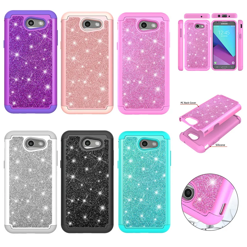 Luxury 2 in 1 PC+TPU Glitter Case Cellular Phone Silicone Cover Shell Coque Funda Capa for Samsung Galaxy J3 J7 2017 US J7Prime
Luxury 2 in 1 PC+TPU Glitter Case Cellular Phone Silicone Cover Shell Coque Funda Capa for Samsung Galaxy J3 J7 2017 US J7Prime
