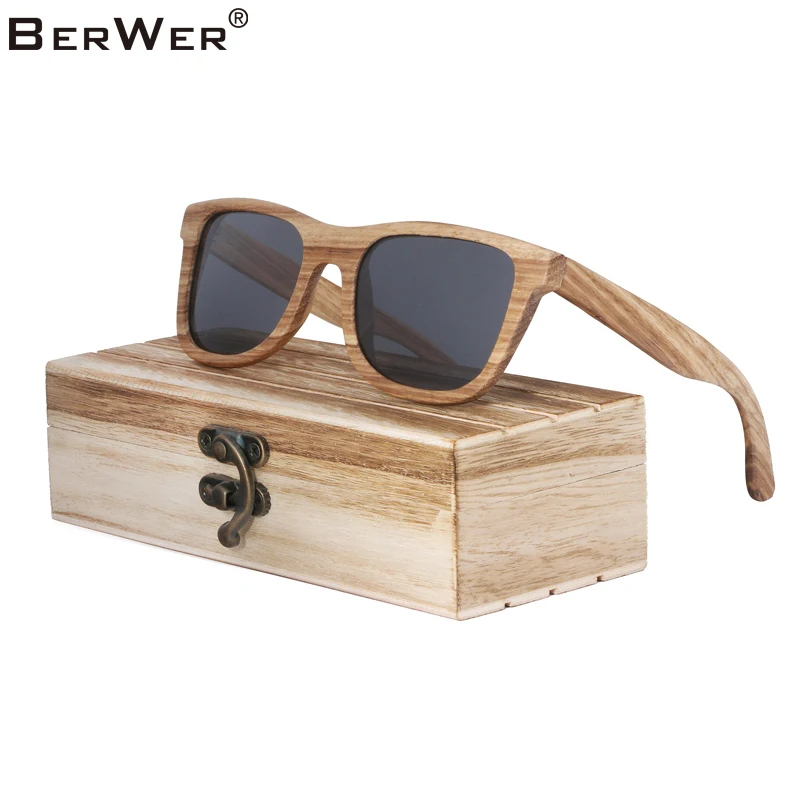 BerWer New Mens Vintage Zebra Wood Sunglasses Womens Polarized UV400 Protect Wood Sun Glasses in Wooden Box
BerWer New Mens Vintage Zebra Wood Sunglasses Womens Polarized UV400 Protect Wood Sun Glasses in Wooden Box