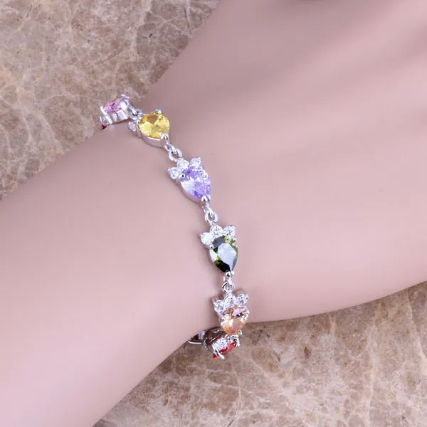 Multicolor Green Peridot 925 Sterling Silver Link Chain Bracelet 6 - 8 inch S0393
Multicolor Green Peridot 925 Sterling Silver Link Chain Bracelet 6 - 8 inch S0393