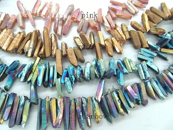 LOT 5strands 17inch /L Titanium quartz crystal freeform spikes points drilled briolettes assortment jewelry bead
LOT 5strands 17inch /L Titanium quartz crystal freeform spikes points drilled briolettes assortment jewelry bead