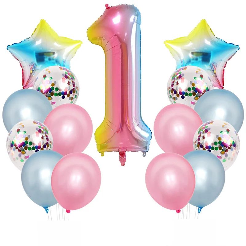 15psc Gradient Color Balloon 32 inch Digital Rainbow Latex Balloons Birthday Party Wedding Children's Toys Decorative Supplies
15psc Gradient Color Balloon 32 inch Digital Rainbow Latex Balloons Birthday Party Wedding Children's Toys Decorative Supplies