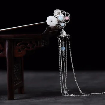 3 Designs Charming Crystal Flower Hair Stick Chinese Traditional Handmade Long Metal Tassels Hair Jewelry Accessories
3 Designs Charming Crystal Flower Hair Stick Chinese Traditional Handmade Long Metal Tassels Hair Jewelry Accessories