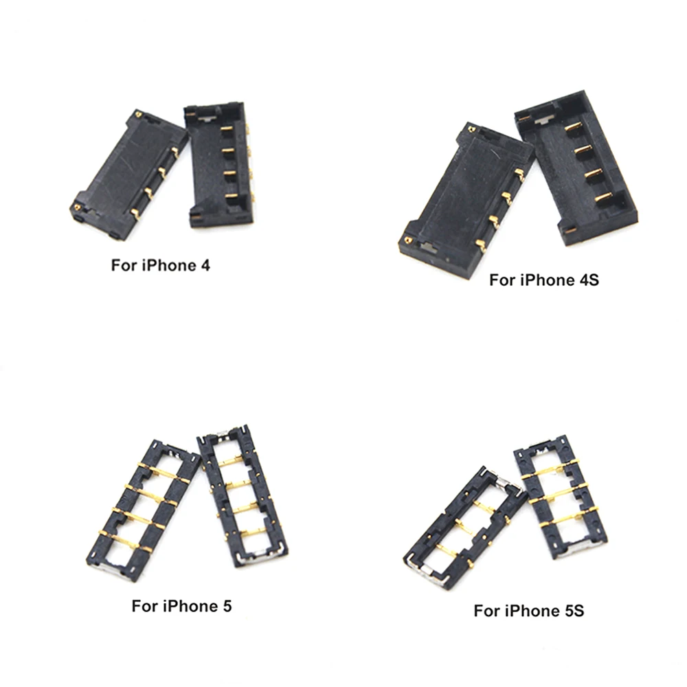 10 шт./лот 100% оригинальный новый для iPhone 4S 5C 6 plus 4G 7 FPC Разъем аккумулятора зажим