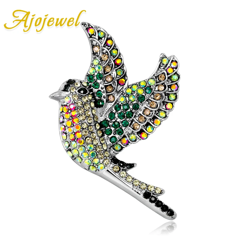 Ajojewel Colorful Rhinestone Flying Bird Women Men Brooch Trendy Animal Jewelry Wholesale
Ajojewel Colorful Rhinestone Flying Bird Women Men Brooch Trendy Animal Jewelry Wholesale