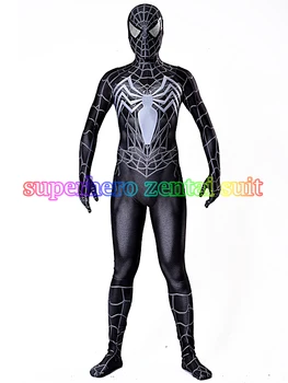 

Black Raimi Spiderman Costume 3D Printed Kids/Adult Lycra Spandex Spider-man Costume For Halloween Fullbody Zentai Suit