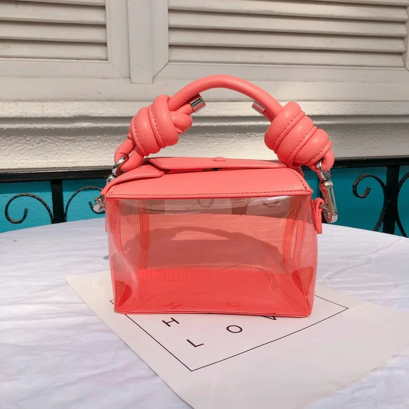 2019 Spring and Summer New Korean Knot Bag Fruit Bag Transparent PVC Fashion Take A Single Shoulder Oblique Bag
2019 Spring and Summer New Korean Knot Bag Fruit Bag Transparent PVC Fashion Take A Single Shoulder Oblique Bag