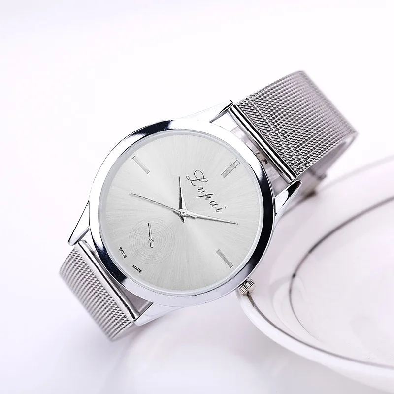 New Fashion Simple Style Women Watch Casual Steel Mesh Quartz Wristwatch Ladies Analog Men Watches Relogio Feminino Male Clock@F 
New Fashion Simple Style Women Watch Casual Steel Mesh Quartz Wristwatch Ladies Analog Men Watches Relogio Feminino Male Clock@F