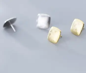18mm 1pair Real. 925 Sterling Silver jewelry Brushed Geometric Square stud Earrings Gift jewelry GTLE2590
18mm 1pair Real. 925 Sterling Silver jewelry Brushed Geometric Square stud Earrings Gift jewelry GTLE2590