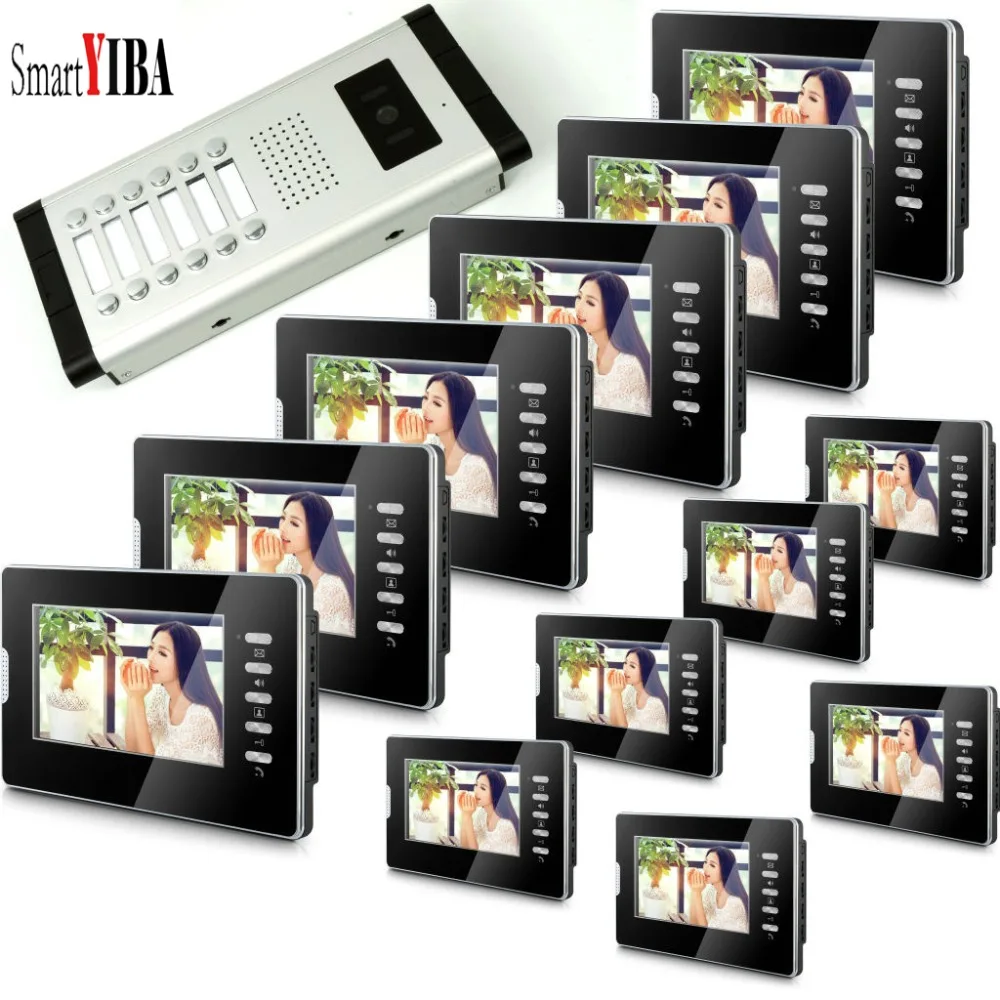 SmartYIBA 7 inch Color Monitors Surface Mounted HD Camera Video Door phone Intercom System Support monitoring unlock -Black
SmartYIBA 7 inch Color Monitors Surface Mounted HD Camera Video Door phone Intercom System Support monitoring unlock -Black