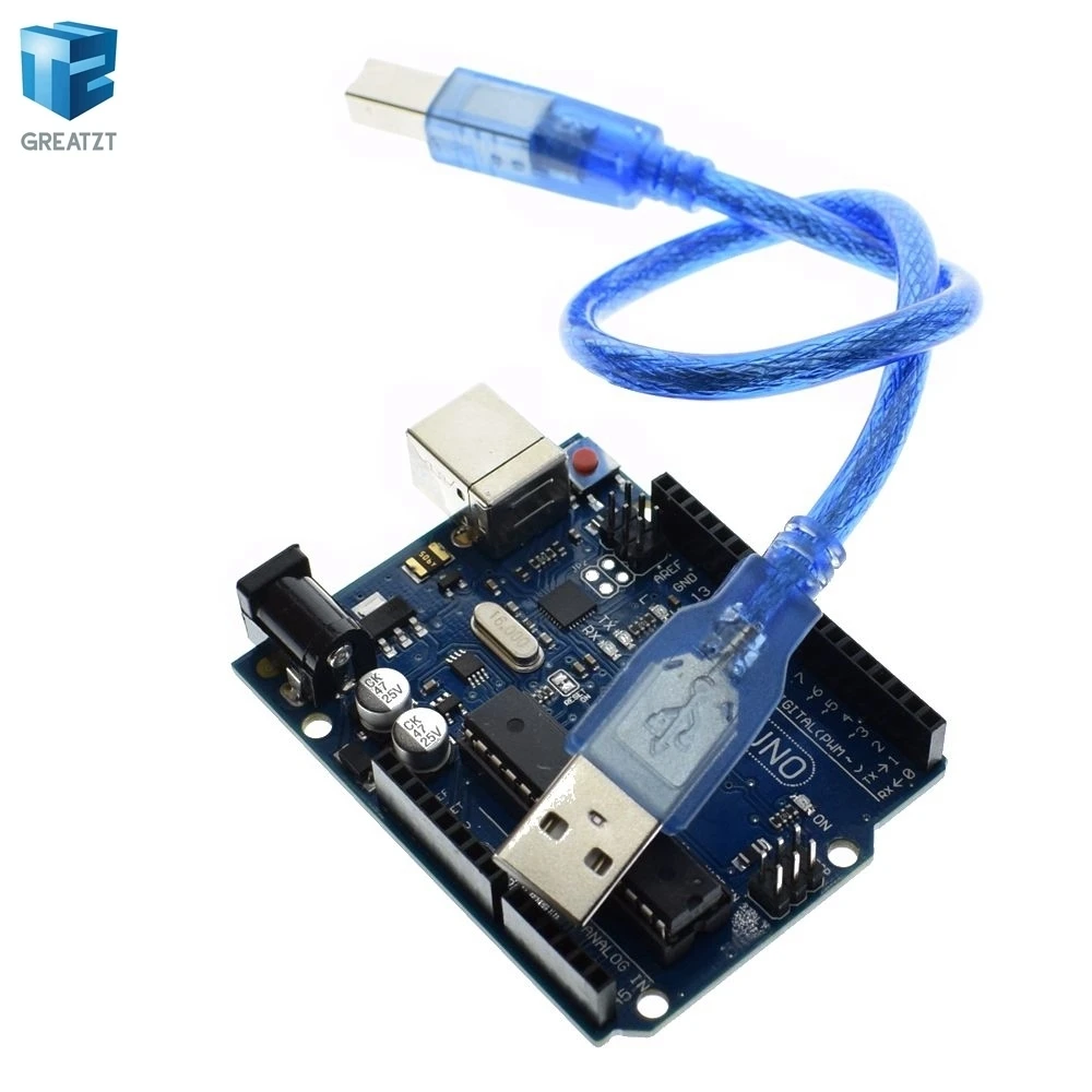 Smart Electronics UNO R3 Mega328P ATMEGA16U2 Development Board with USB Cable Diy Starter Kit for Arduino
Smart Electronics UNO R3 Mega328P ATMEGA16U2 Development Board with USB Cable Diy Starter Kit for Arduino