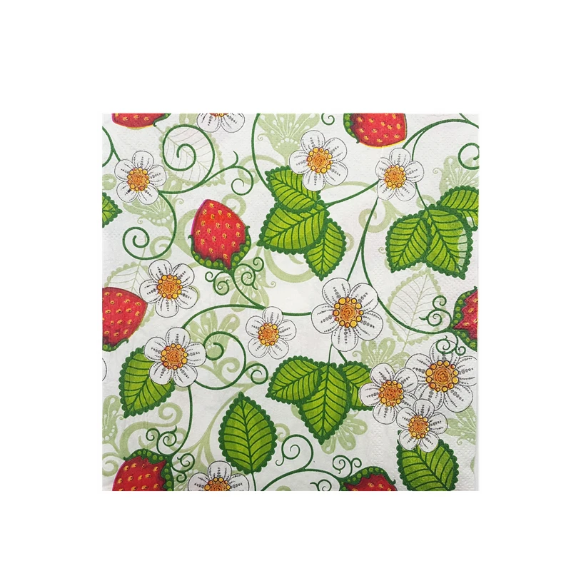 free shipping hot sale Creative towel Fresh strawberry pattern Color printed napkins Dining room knife and fork pad paper
free shipping hot sale Creative towel Fresh strawberry pattern Color printed napkins Dining room knife and fork pad paper